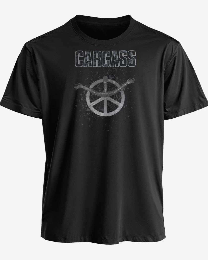 Polera premium Negro de Carcass Heartwork