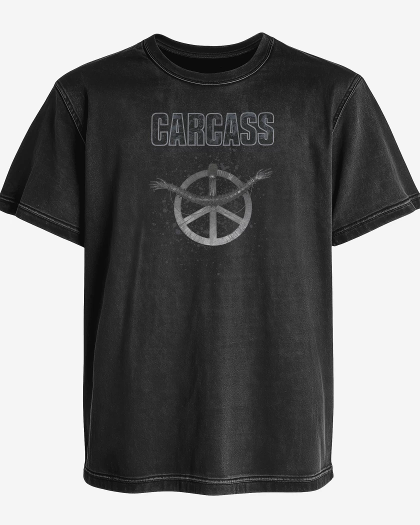 Polera desgastada Carcass Heartwork