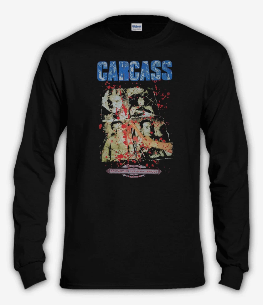 Polera manga larga Negro de Carcass Necro