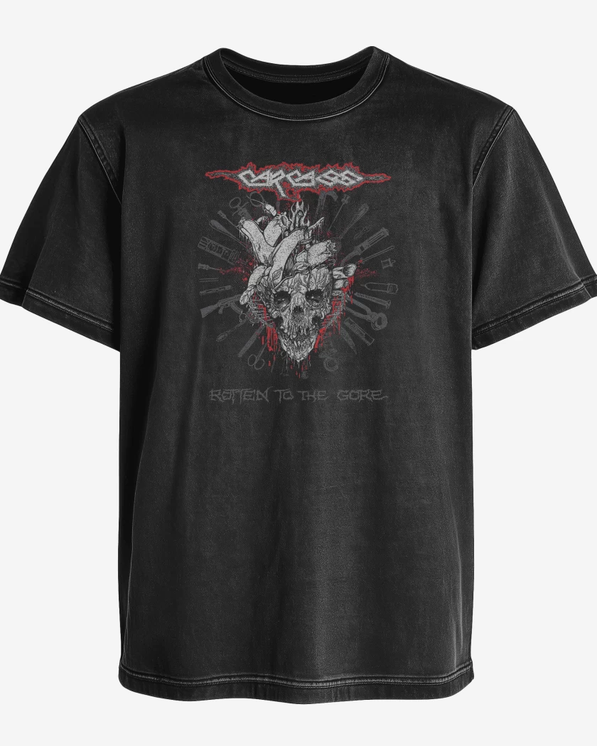 Polera desgastada Carcass Rotten to the Core