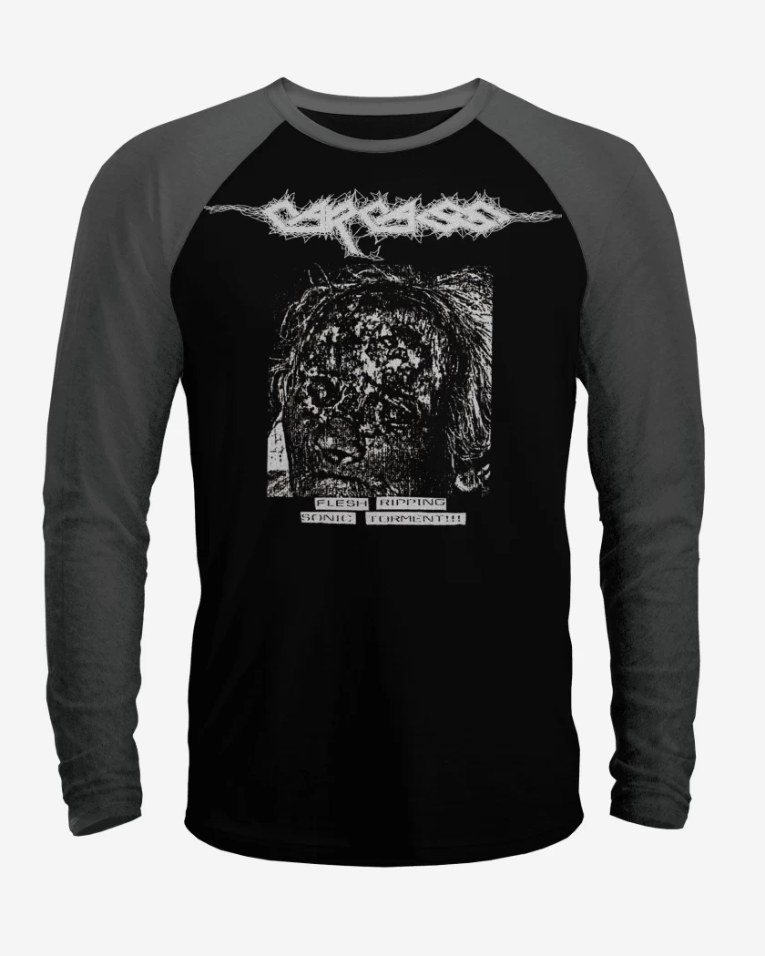 Polera Raglan Carcass Flesh Ripping 