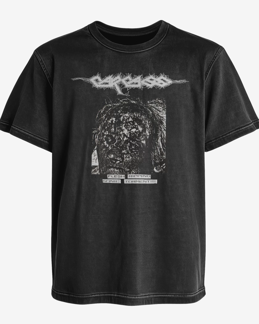 Polera desgastada Carcass Flesh Ripping 