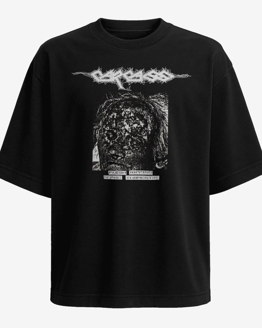 Polera Oversize Carcass Flesh Ripping 