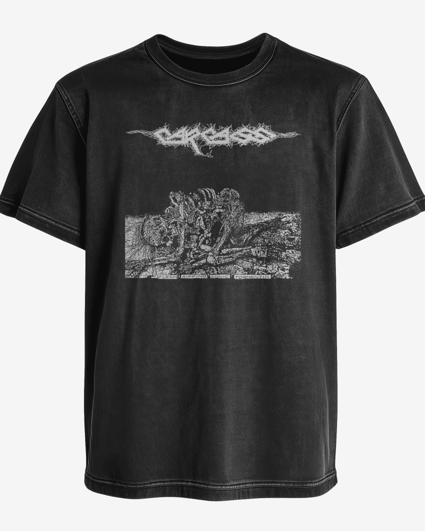 Polera desgastada Carcass Sonic Torment