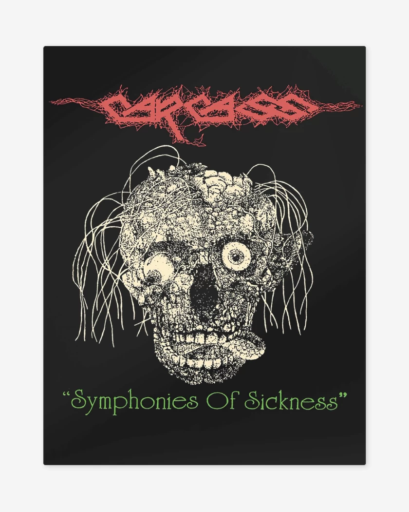 Print metalico Negro de Carcass Symphonies 