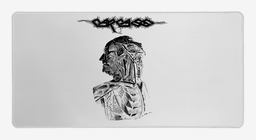 Mouse pad Gamer Blanco de Carcass