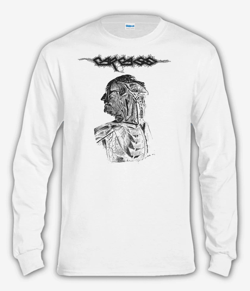 Polera manga larga Blanco de Carcass