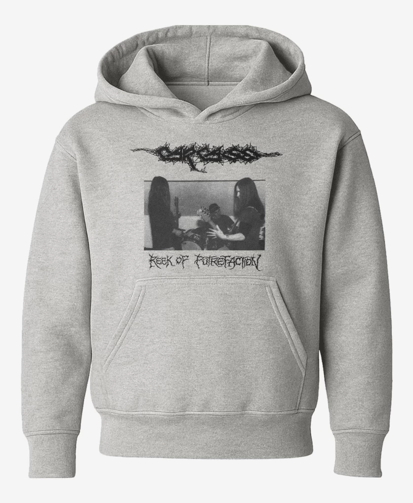 Poleron de niño Gris Melange de Carcass Reek 