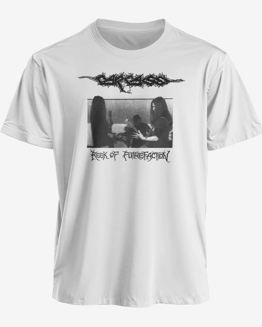 Polera premium Blanco de Carcass Reek 