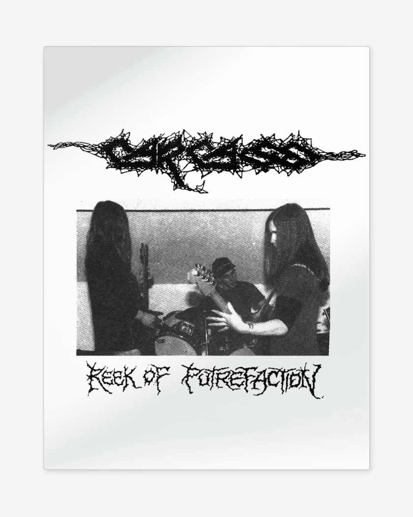 Print metalico Blanco de Carcass Reek 
