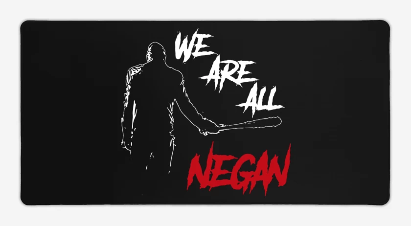 Mouse pad Gamer Negro de We are all Negan