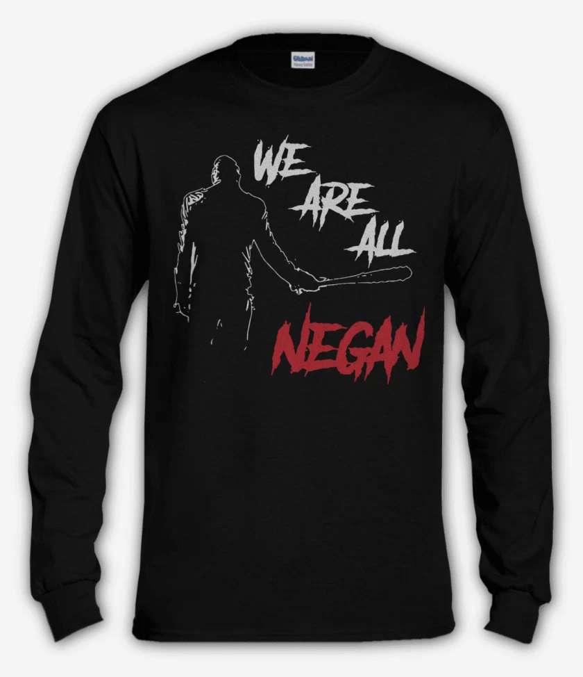 Polera manga larga We are all Negan