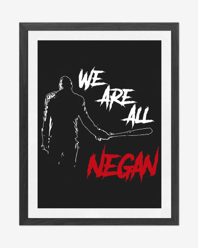 Cuadro decorativo Negro de We are all Negan