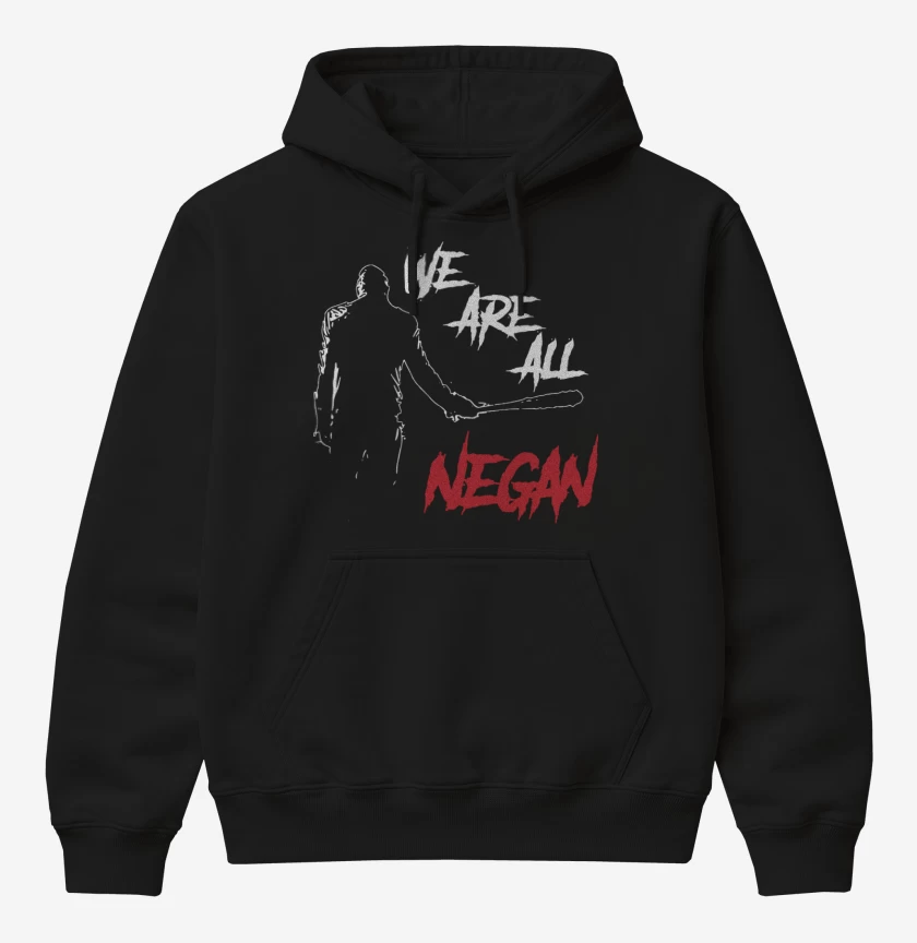 Poleron Canguro básico Negro de We are all Negan