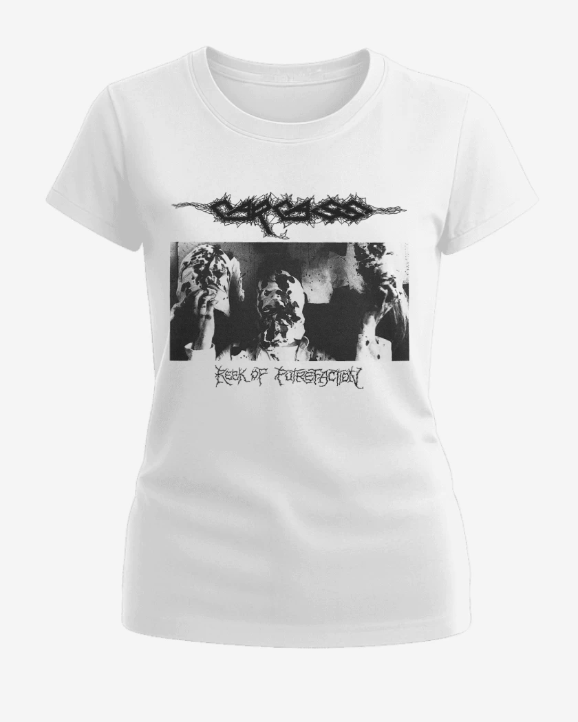Polera de Mujer Blanco de Carcass Putrification