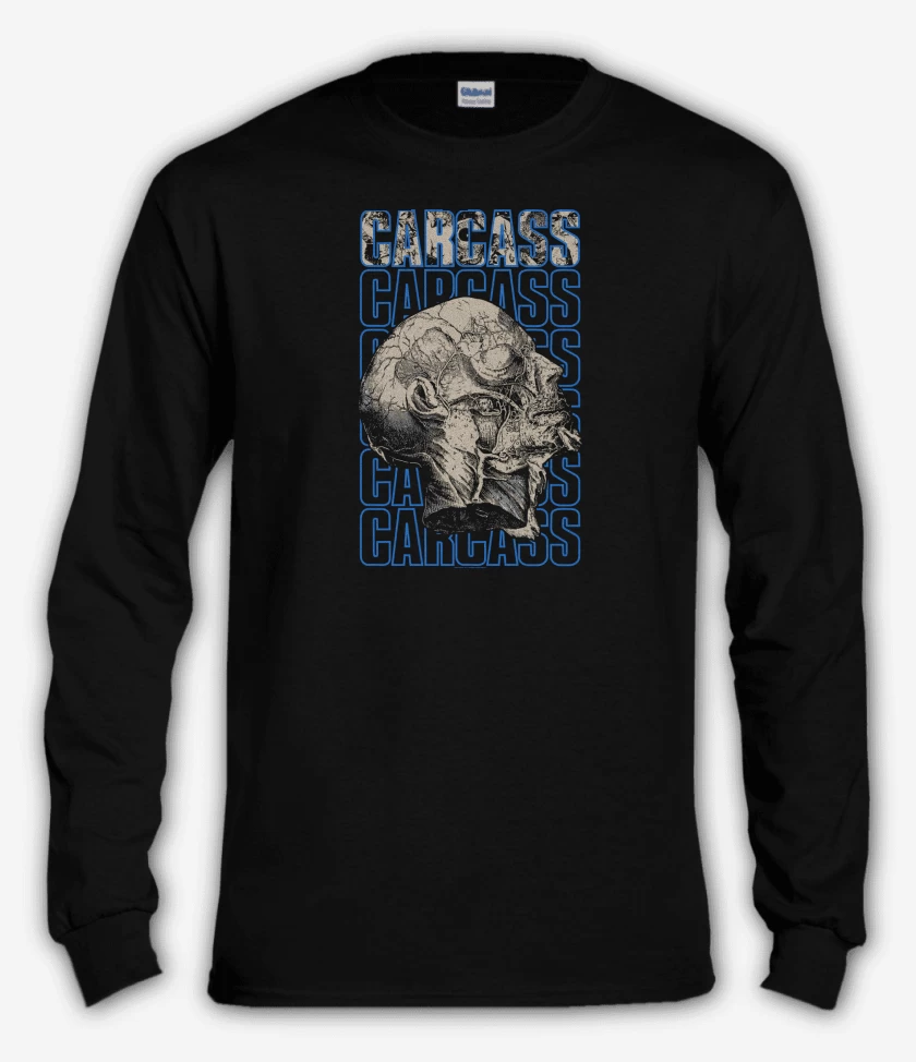 Polera manga larga Negro de Carcass Logo