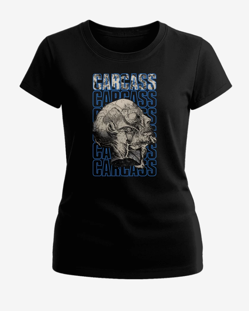Polera de Mujer Negro de Carcass Logo