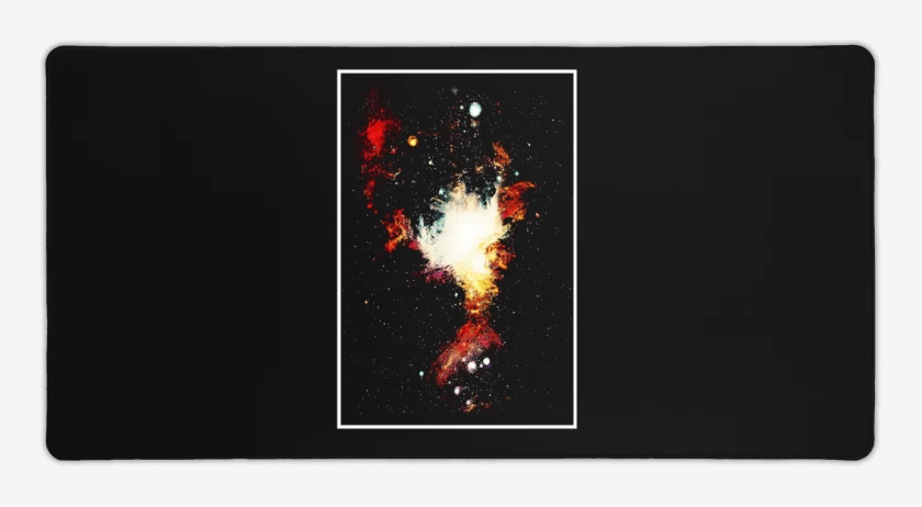 Mouse pad Gamer Negro de Super nova