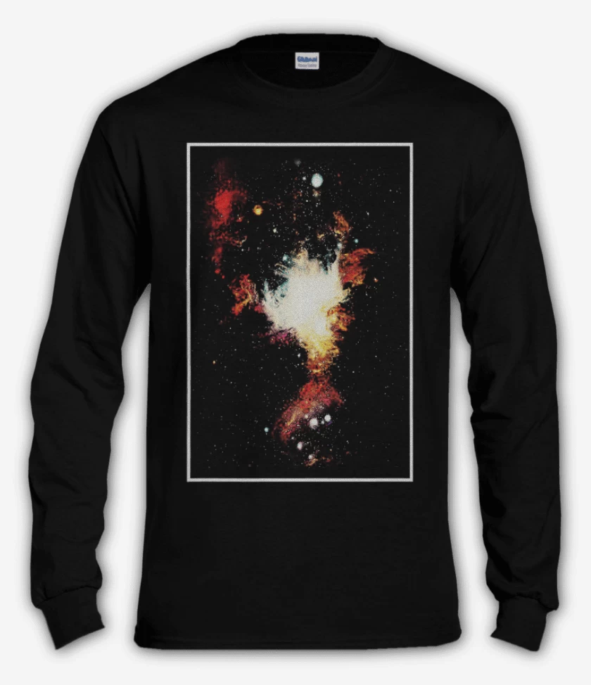 Polera manga larga Negro de Super nova