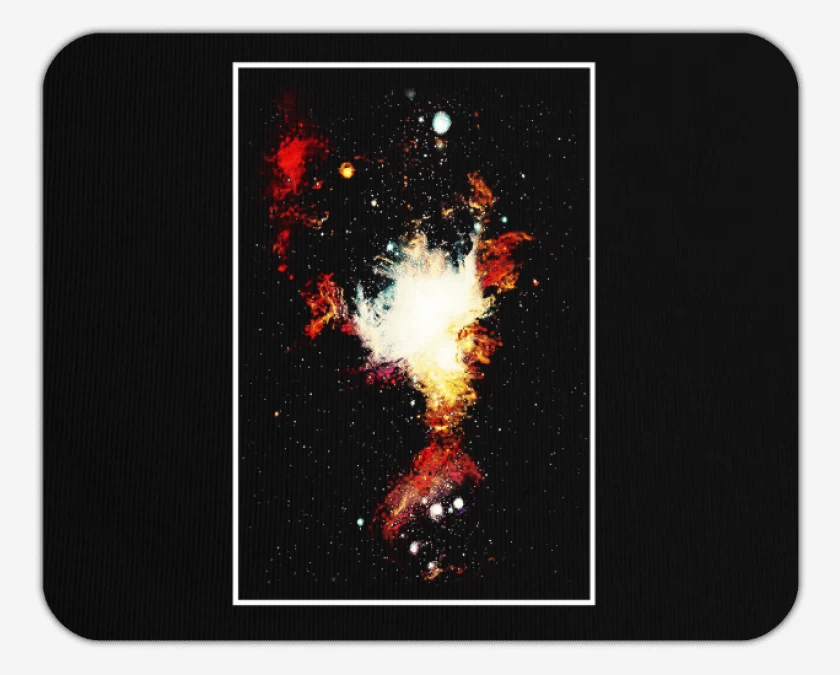 Mousepad Negro de Super nova