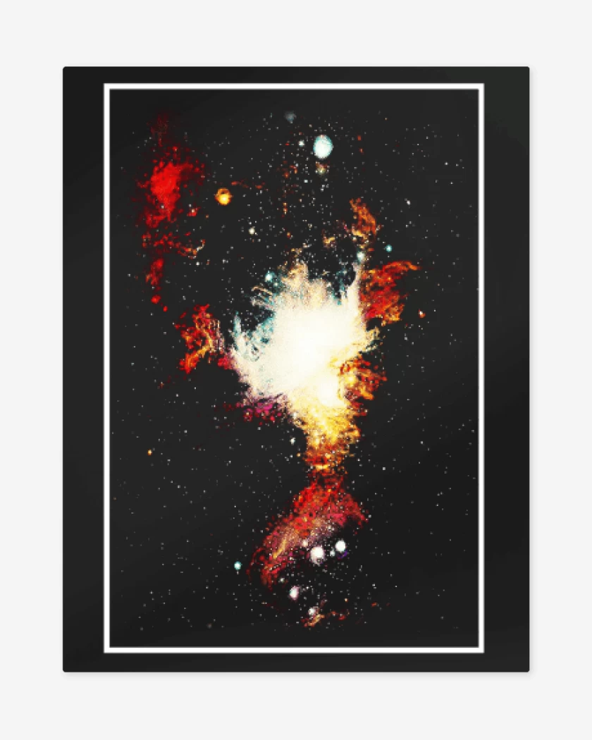 Print metalico Negro de Super nova