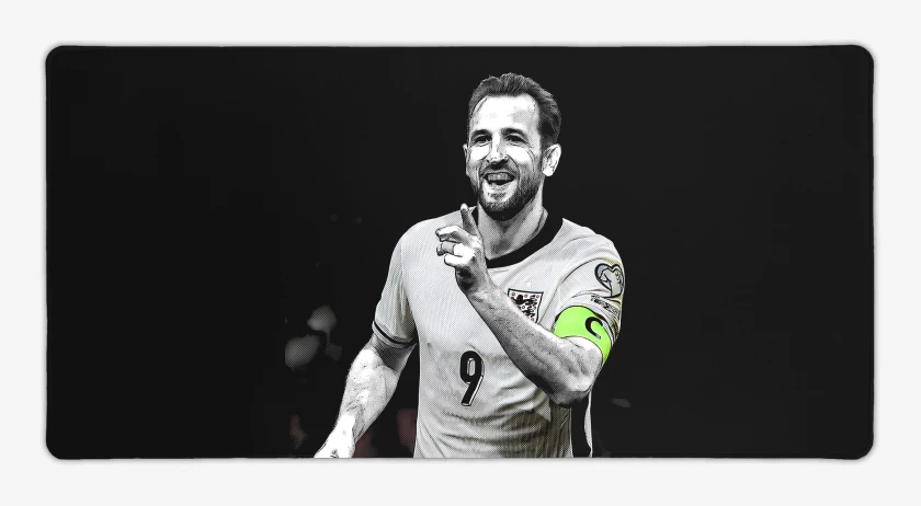 Mouse pad Gamer Negro de Harry Kane Inglaterra