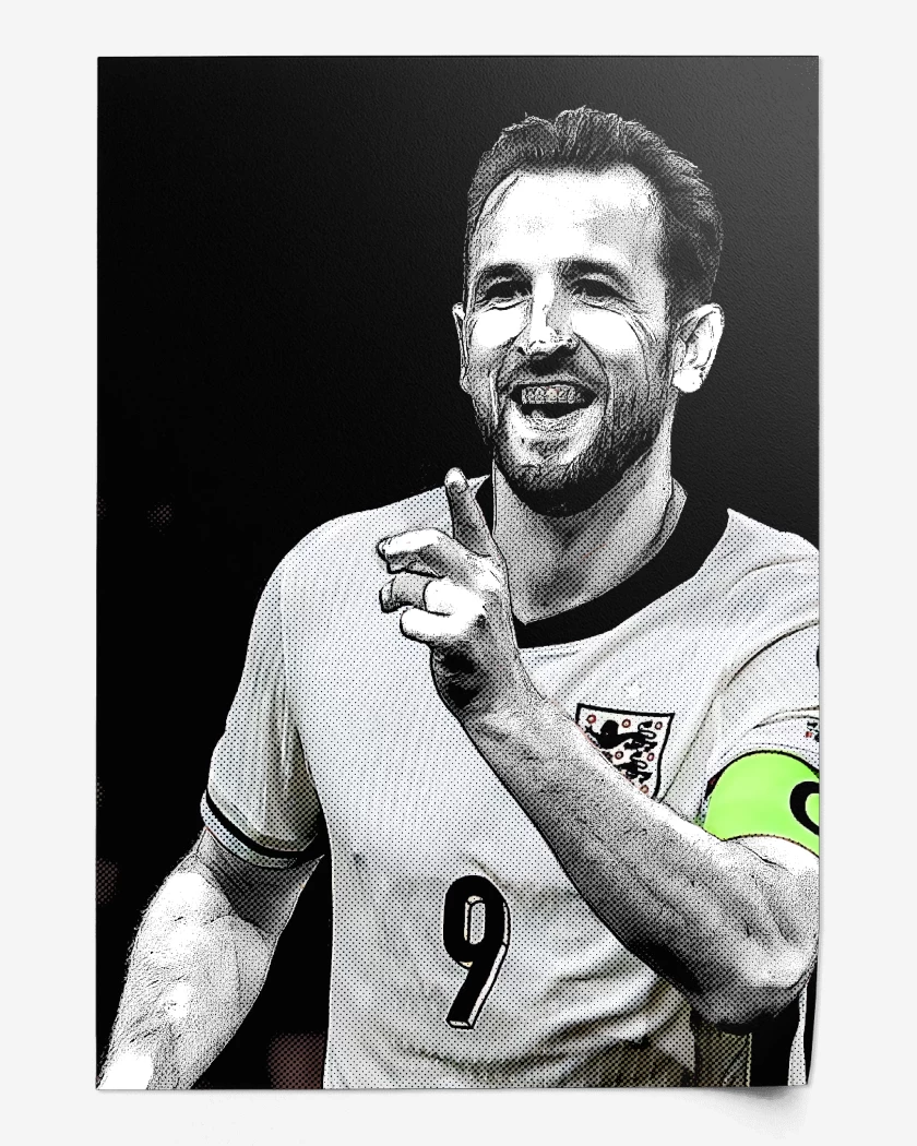 Print Harry Kane Inglaterra