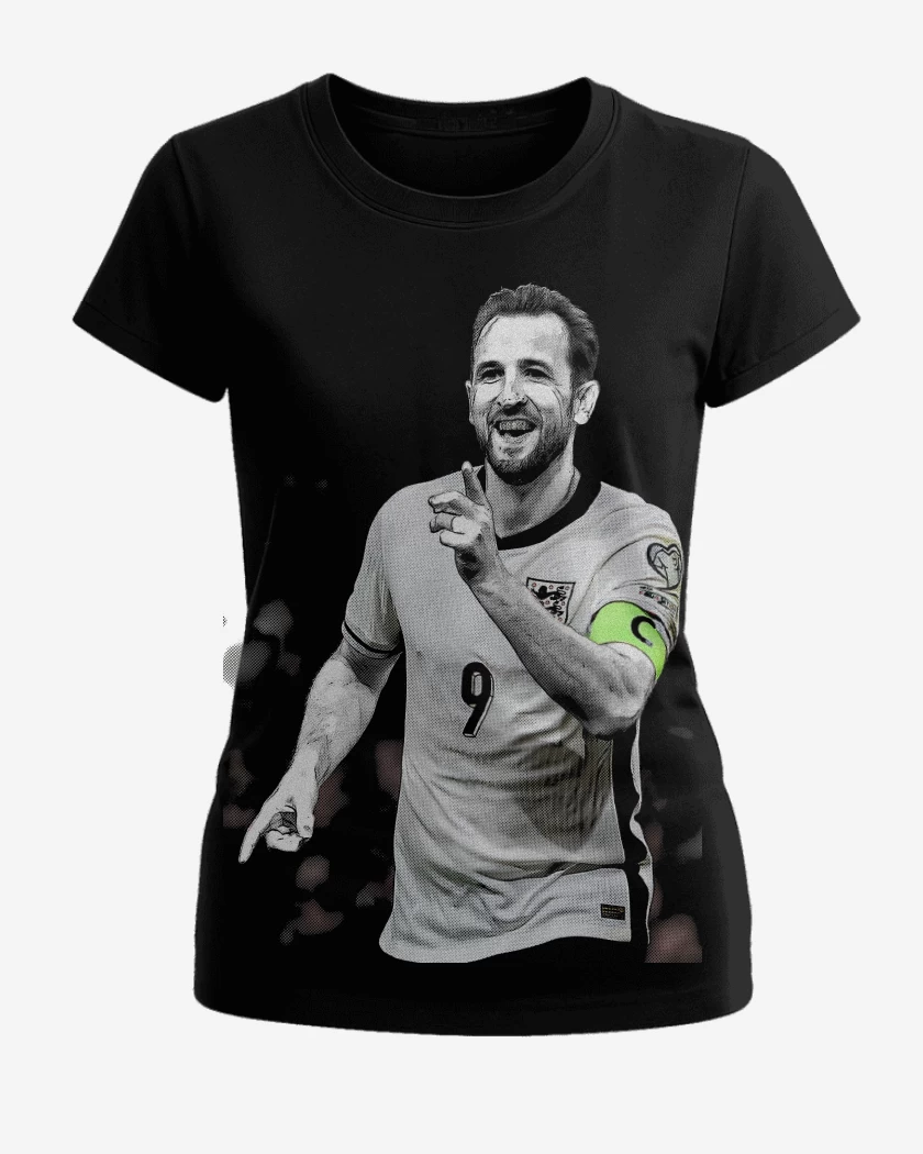 Polera de Mujer Negro de Harry Kane Inglaterra