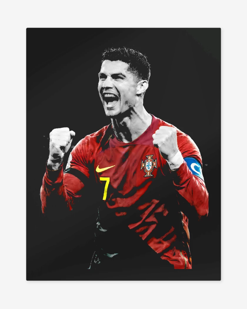 Print metalico Cristiano Ronaldo Portugal