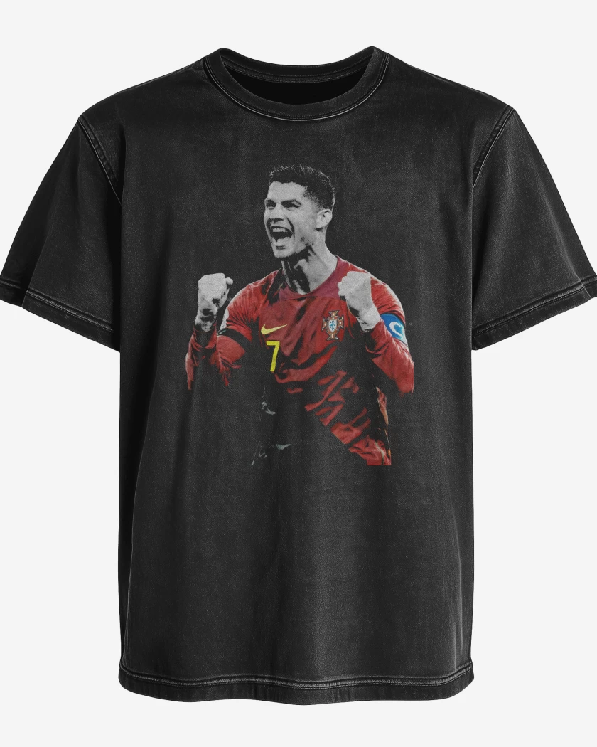 Polera desgastada Cristiano Ronaldo Portugal