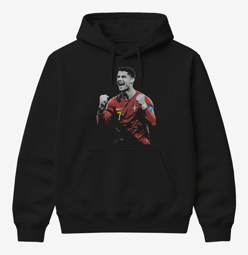 Poleron Canguro básico Cristiano Ronaldo Portugal