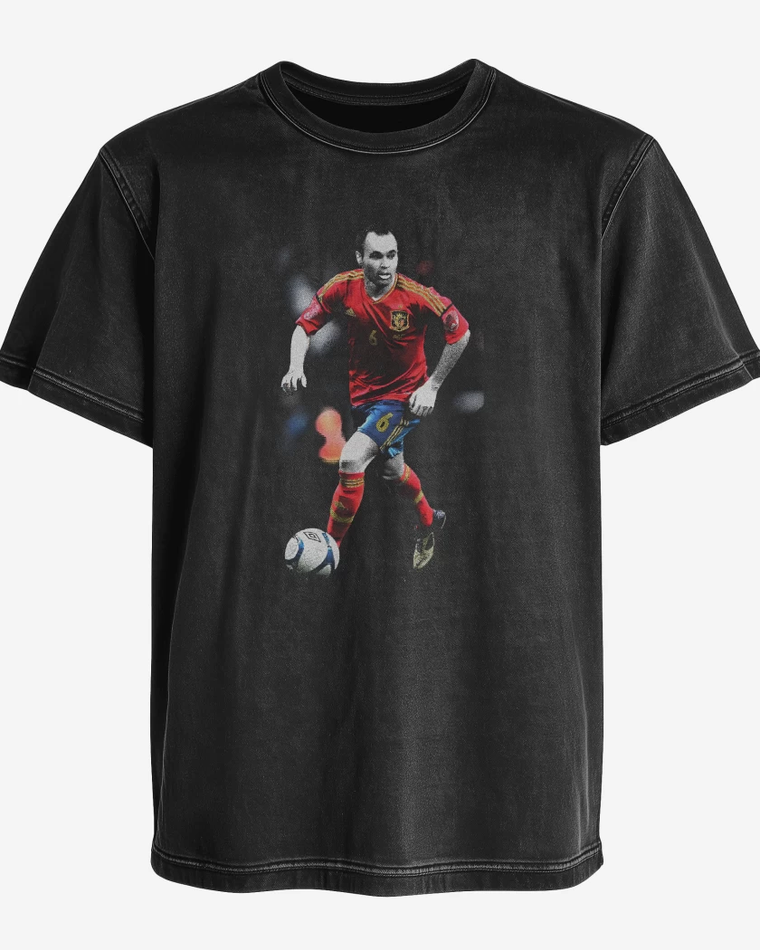 Polera desgastada Iniesta España