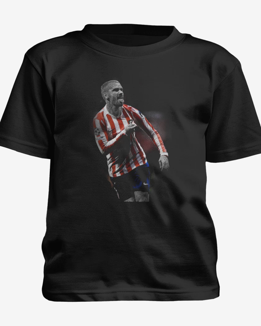 Polera de niño Negro de Griezman Atletico de Madrid