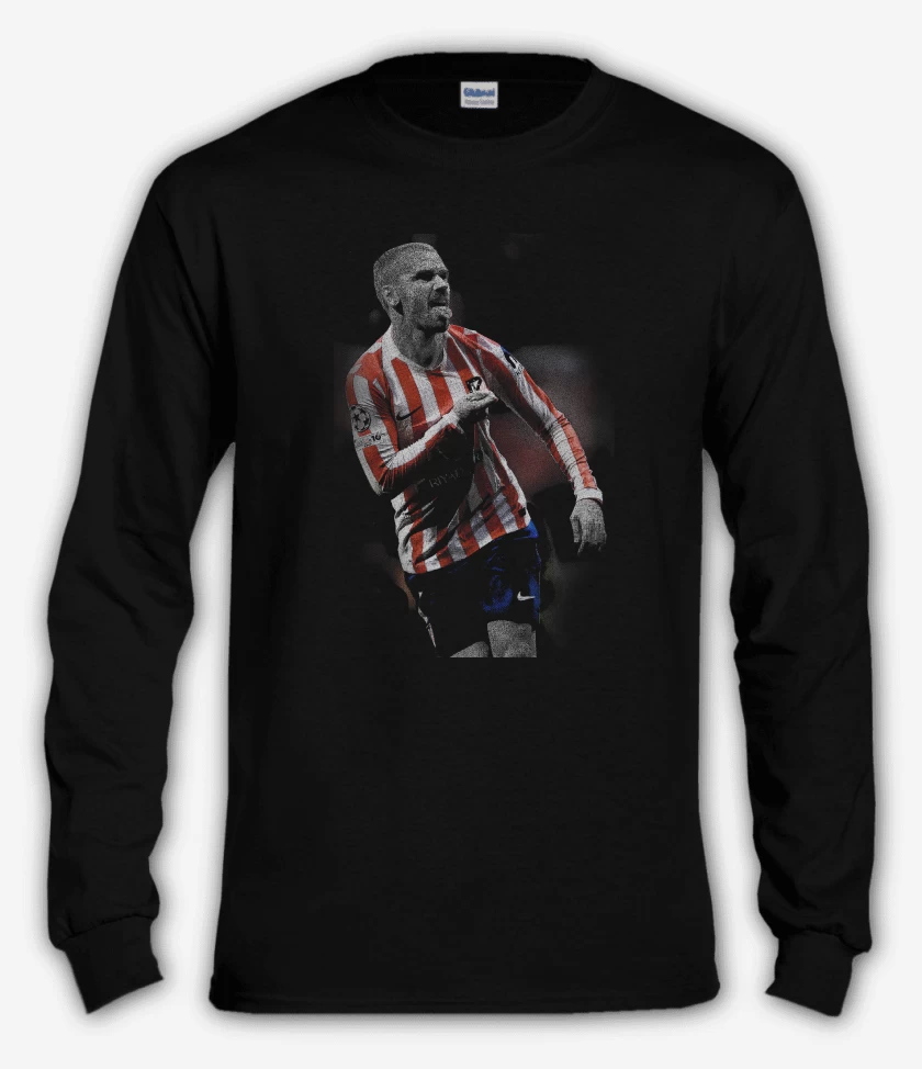 Polera manga larga Negro de Griezman Atletico de Madrid