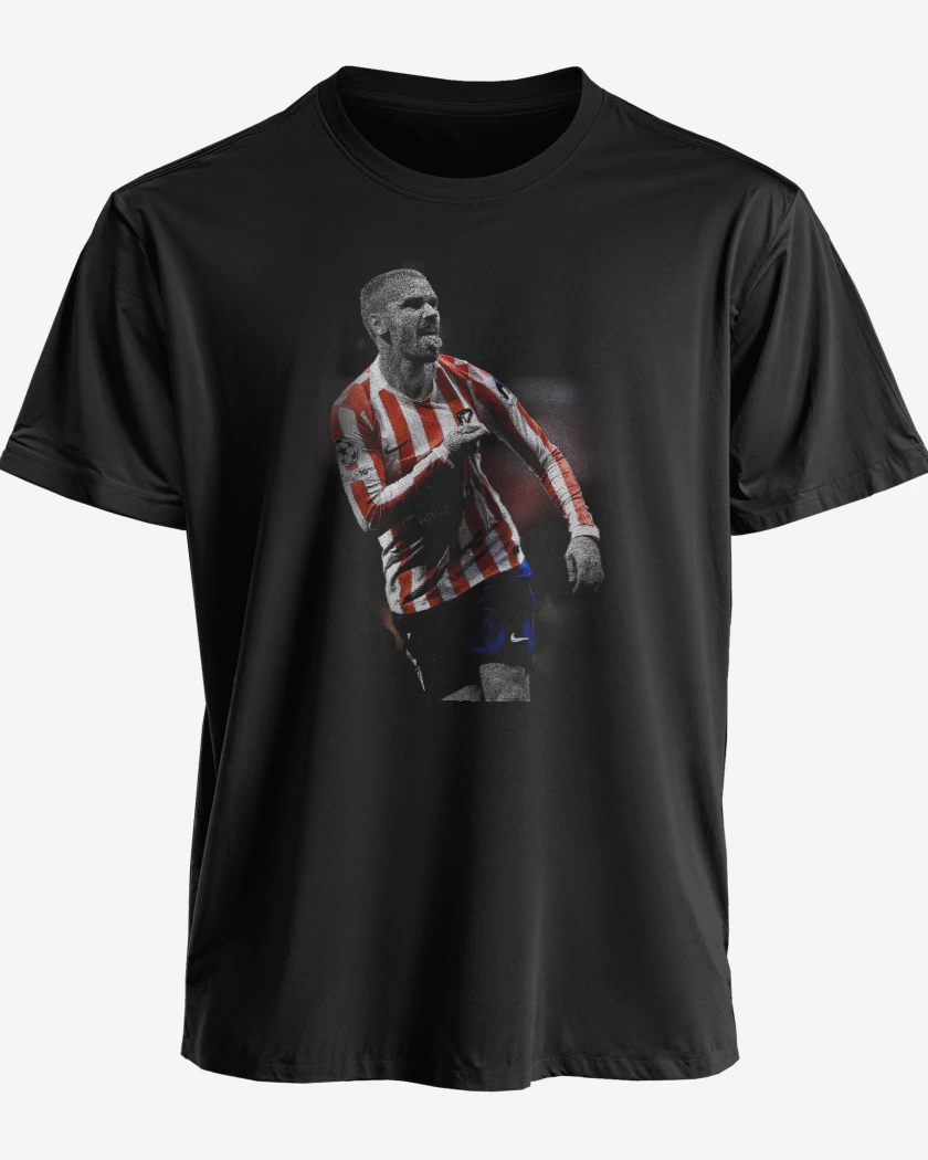 Polera premium Negro de Griezman Atletico de Madrid