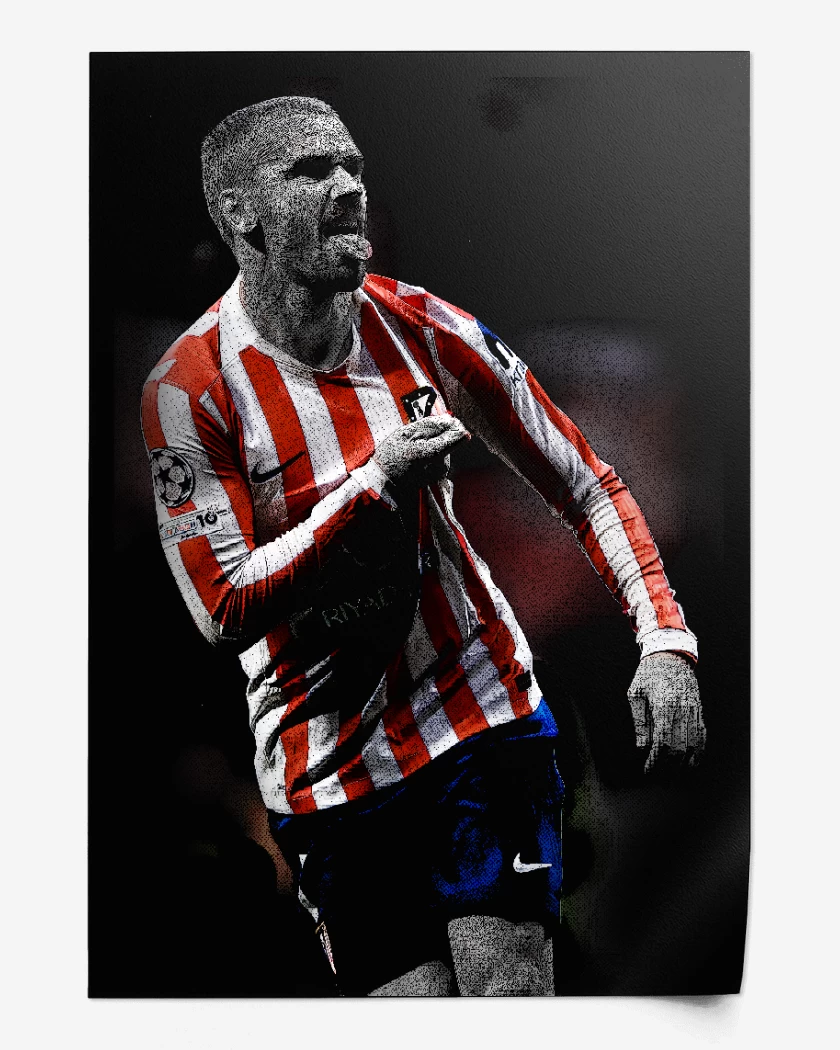 Print Griezman Atletico de Madrid