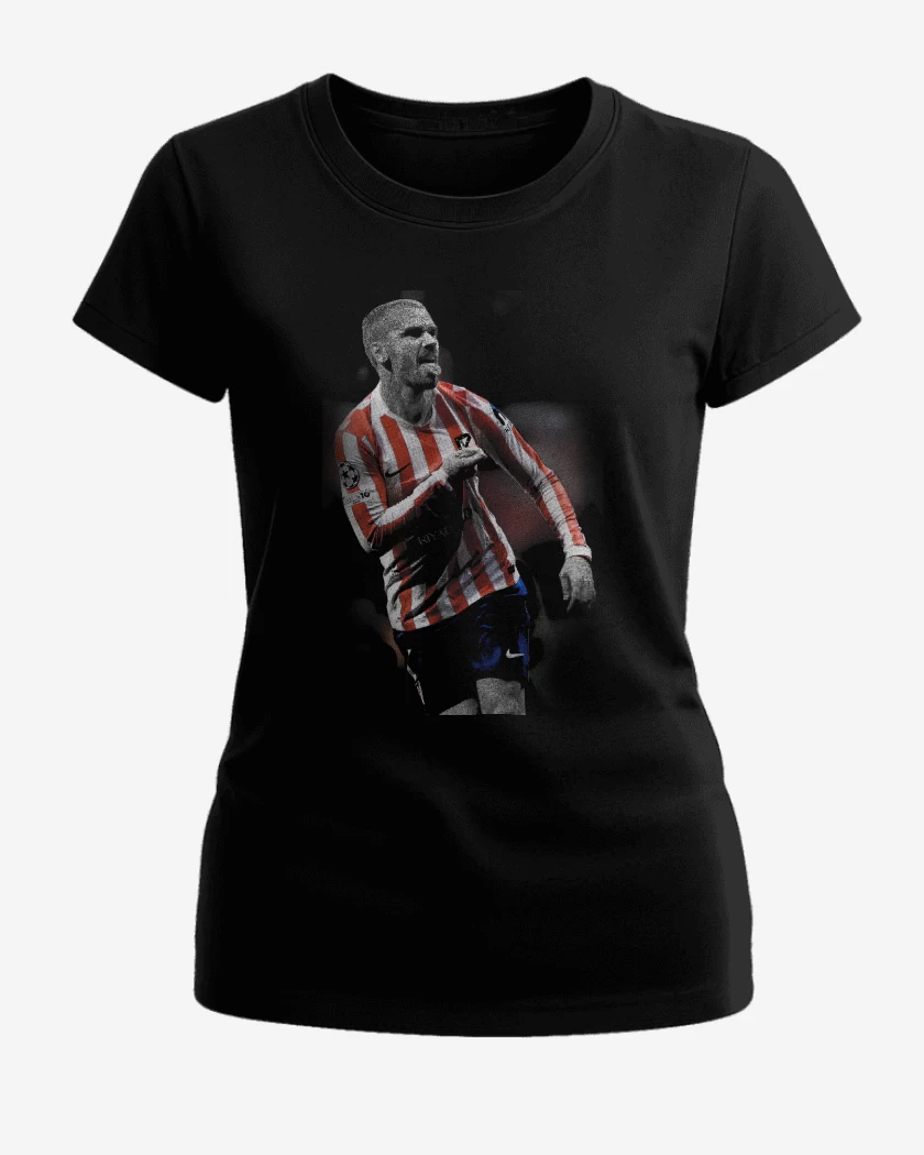 Polera de Mujer Negro de Griezman Atletico de Madrid