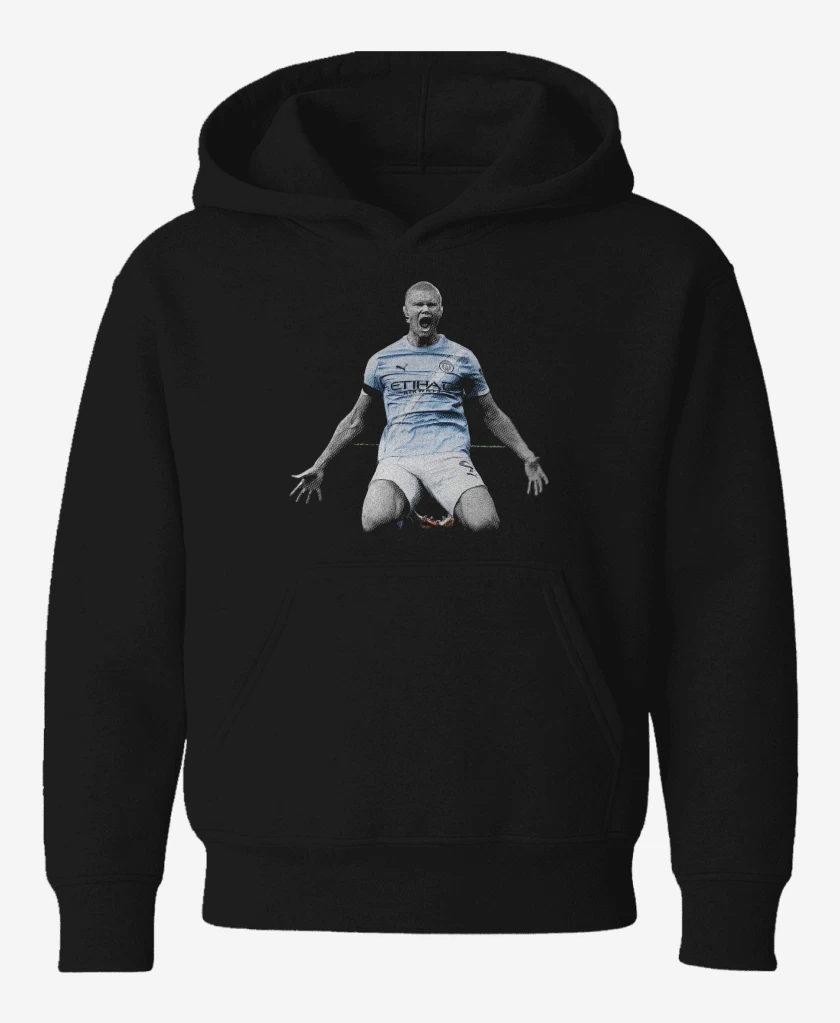 Poleron de niño Negro de Erling Haaland Man City