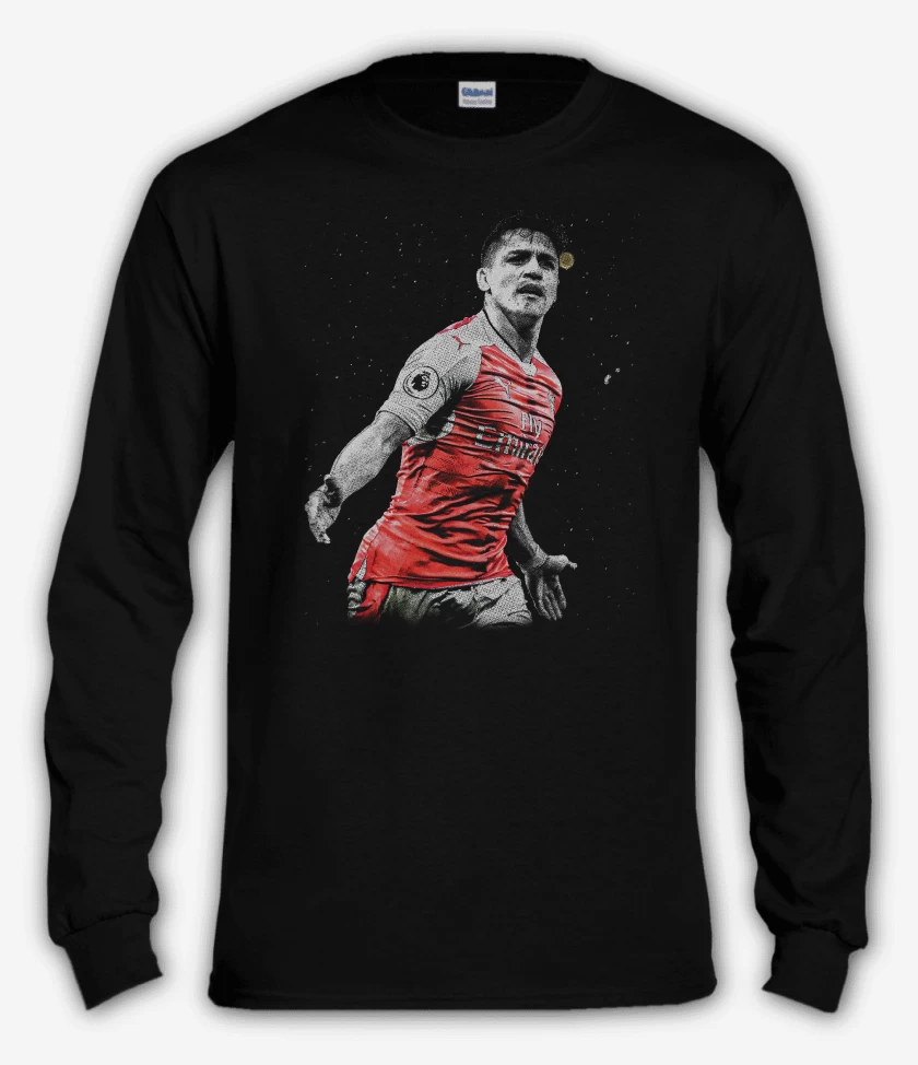 Polera manga larga Negro de Alexis Sanchez Arsenal