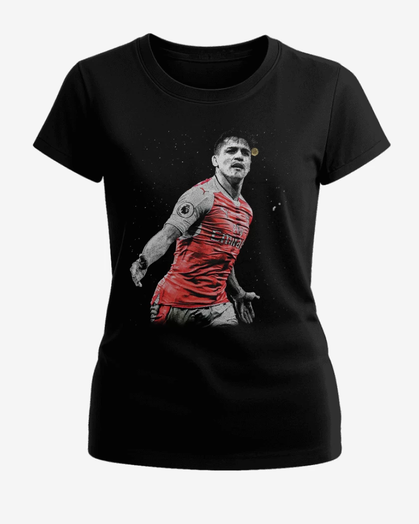 Polera de Mujer Negro de Alexis Sanchez Arsenal