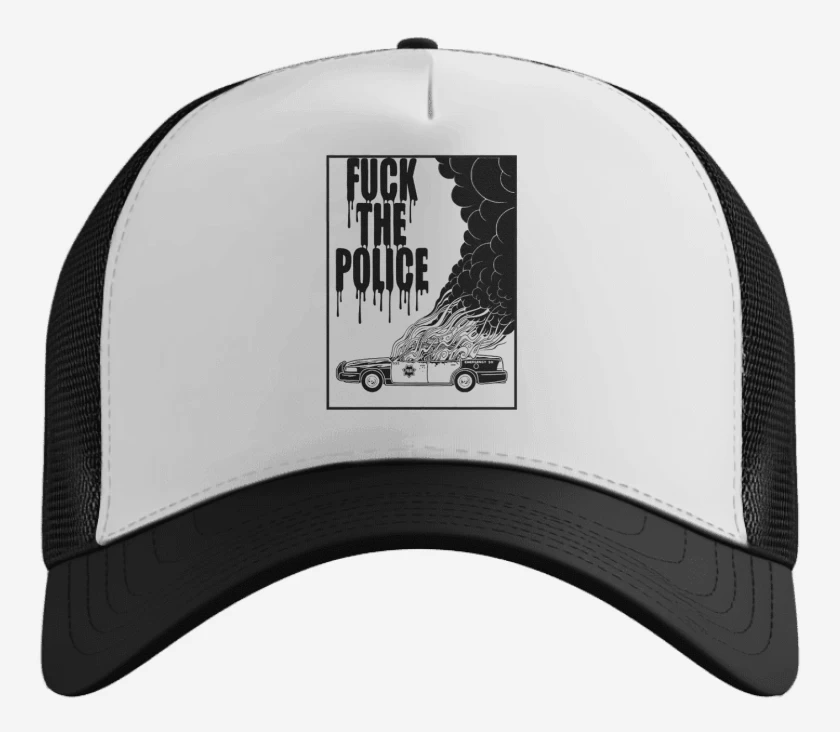 Gorro Blanco de Fuck the police