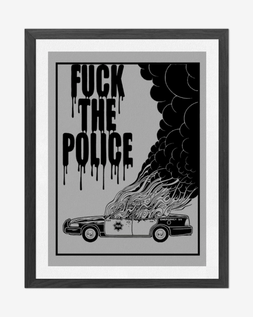 Cuadro decorativo Gris Melange de Fuck the police