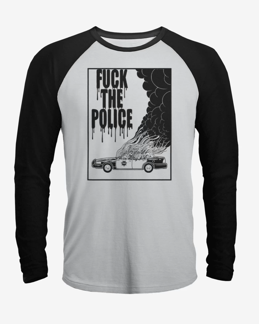 Polera Raglan Fuck the police
