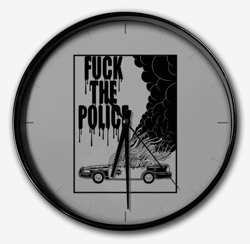 Reloj Gris Melange de Fuck the police
