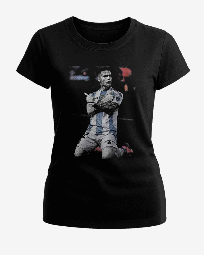 Polera de Mujer Negro de Lautaro Martinez Argentina