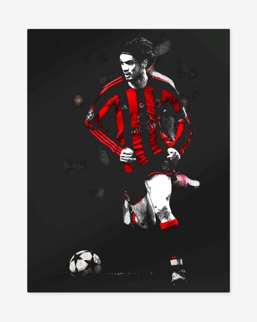Print metalico Paolo Maldini Ac Milan