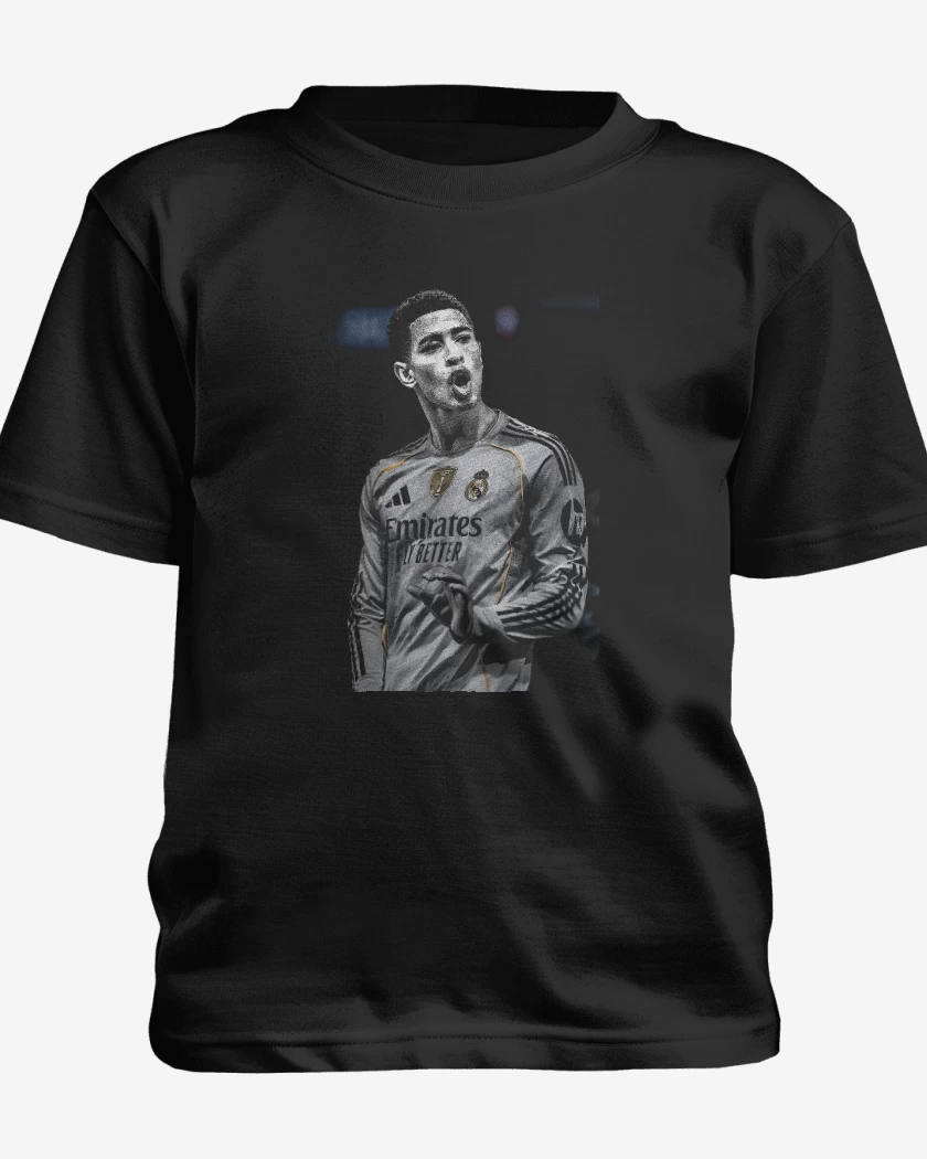Polera de niño Negro de Jude Bellingham Real Madrid
