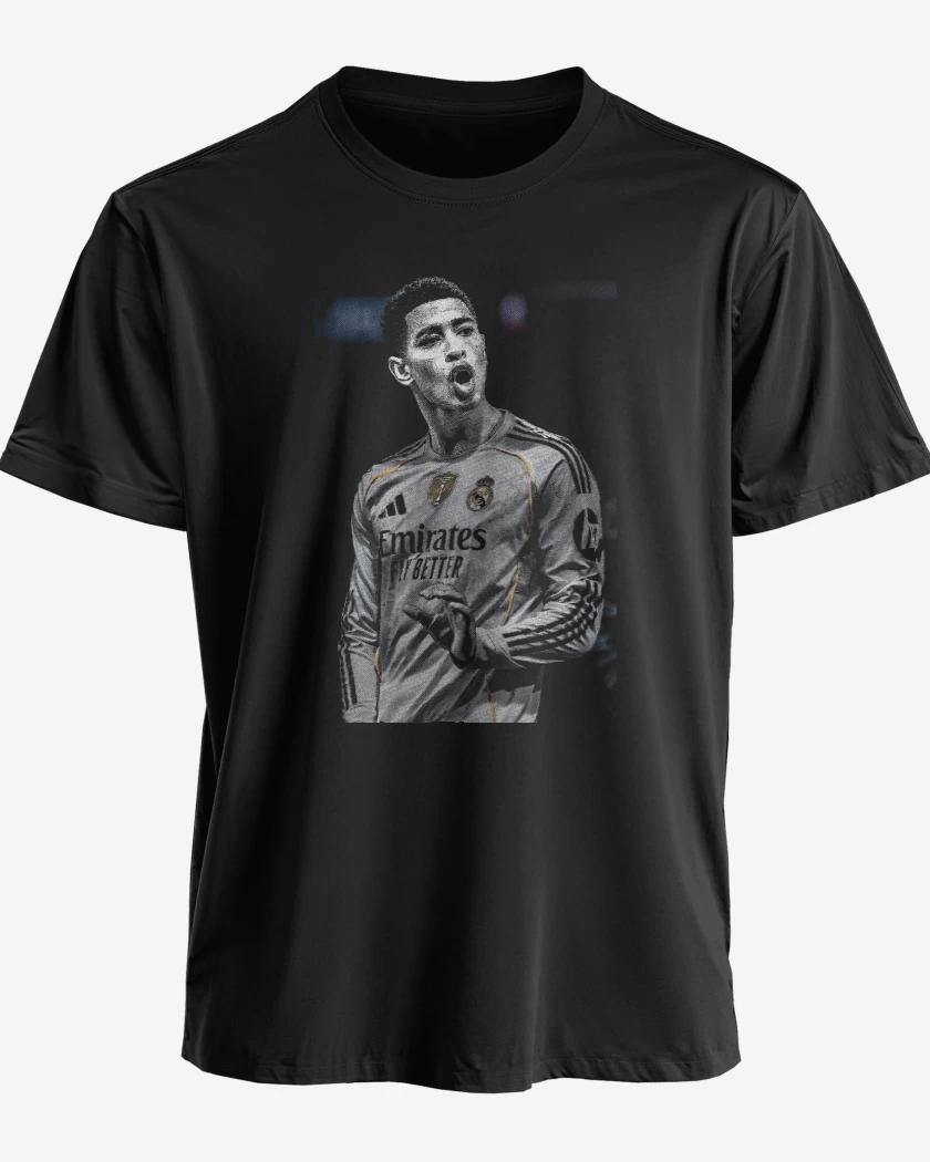 Polera premium Negro de Jude Bellingham Real Madrid