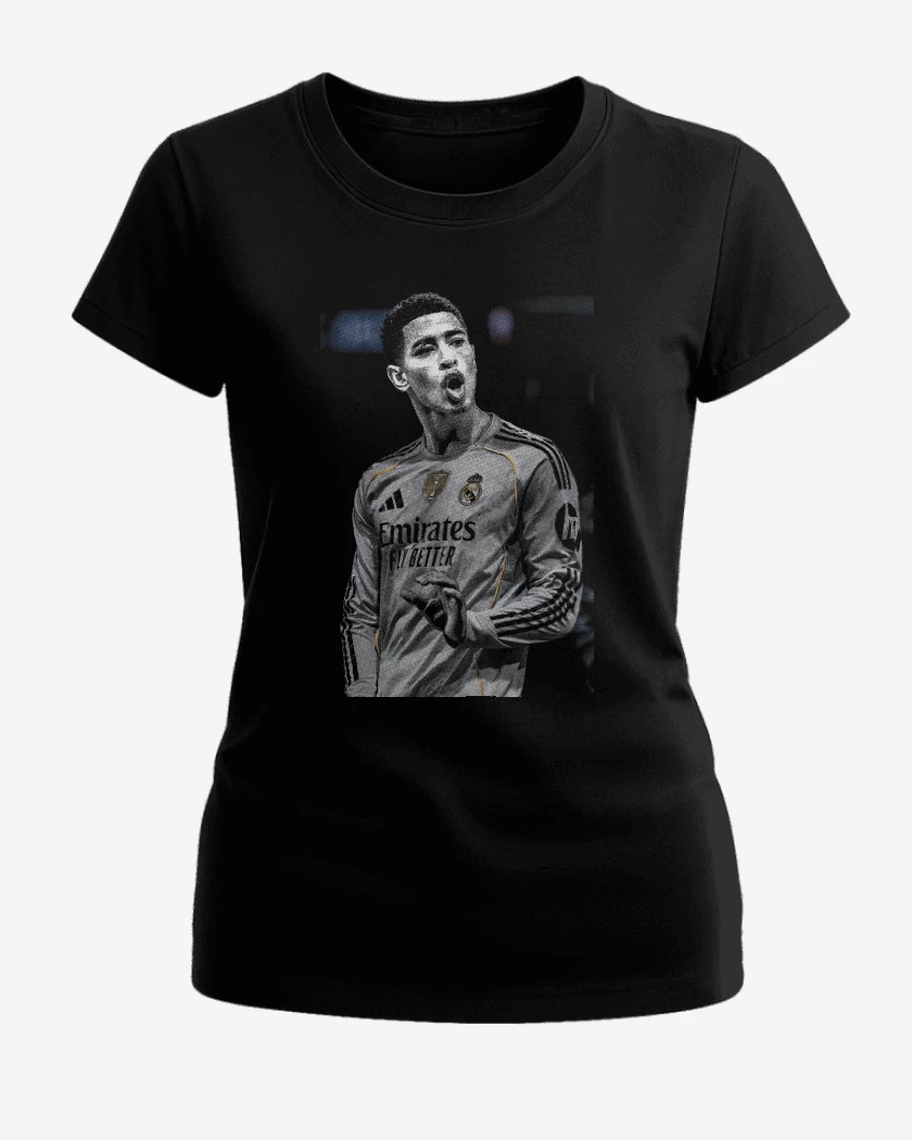 Polera de Mujer Negro de Jude Bellingham Real Madrid
