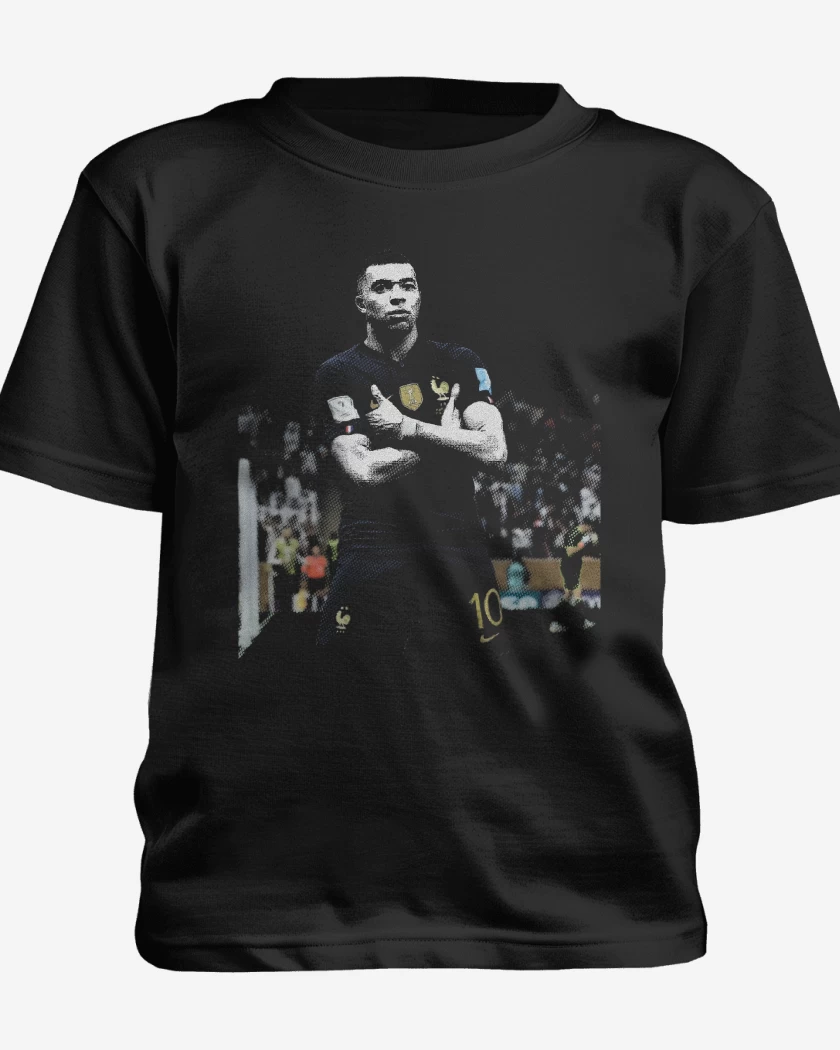 Polera de niño Negro de  Kylian Mbappe